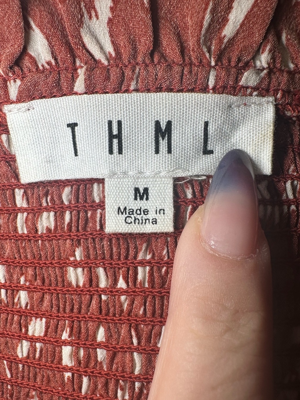 THML Ruffle Trim V-Neck Blouse - Picture 3 of 8